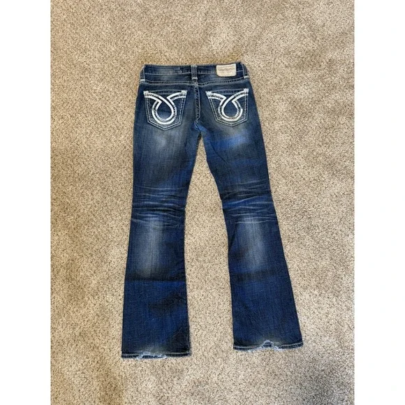 Vintage Big Star Jeans Womens 26R Blue Liv Boot Western USA Riding - Picture 3 of 13